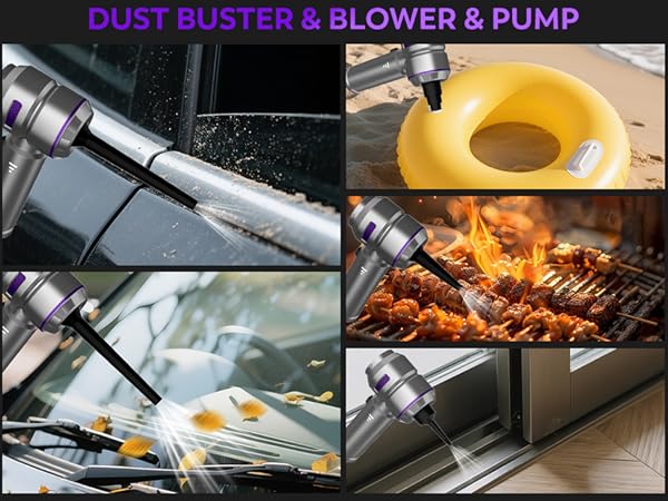 KedeeSparkle Handheld Car Vacuum Cleaner, 4 in 1 Cordless Vacuum Cleaner