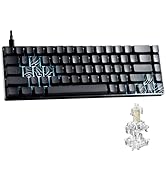 XVX HE68 Max Rapid Trigger Keyboard 60% Percent,Hall Effect Keyboard with Gateron Magnetic Jade M...