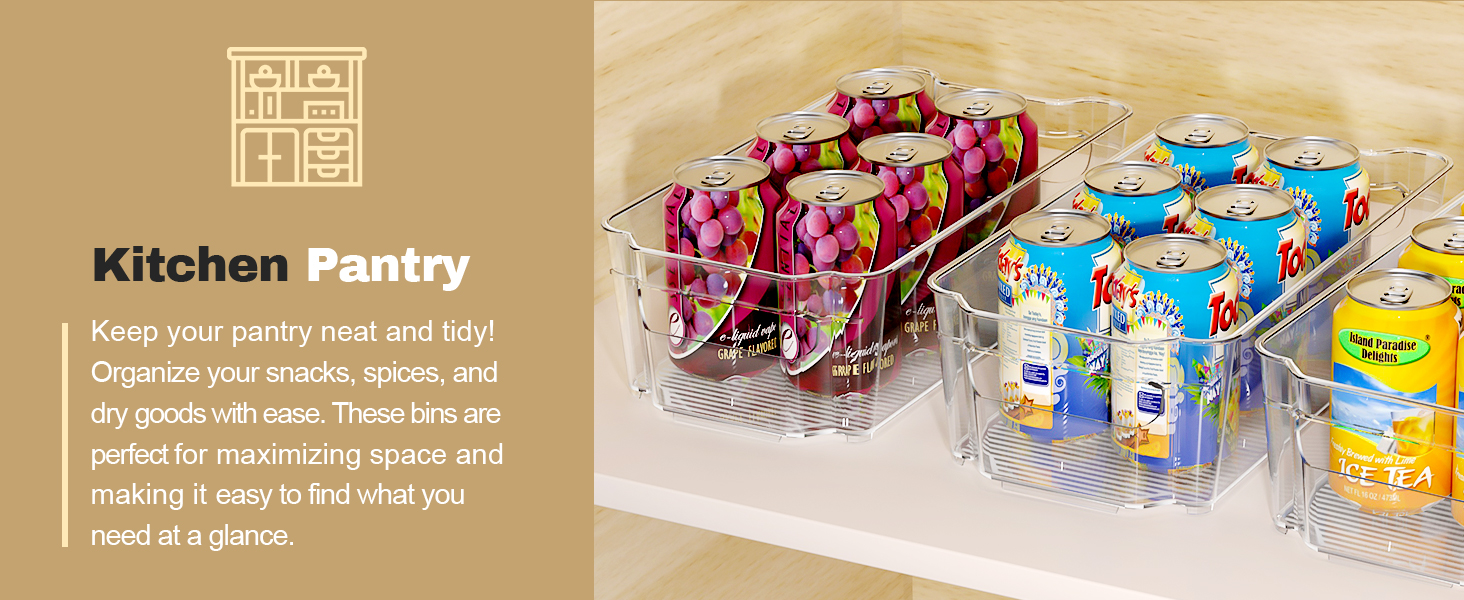 freezer organizer bins