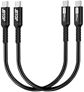 JBTOP USB C to C Cable(1FT, 2packs) 240W Fast Charging USB C Cable Compatible with iPhone 16/15 P...