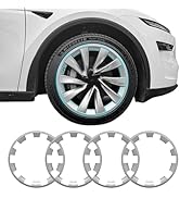4PCS Wheel Rim Protector Rim for Tesla Model Y Juniper 2025 2026 Refresh ABS Rim Hubcaps Cover, 2...