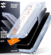 SMARTDEVIL 2 Pack Privacy Screen Protector for 18 Pro | 28° Anti-Spy 9H Tempered Glass, Impact &amp; ...
