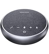 NEWORK Conference Speaker and Microphone, 360° Clear Voice with 3 AI Noise-Cancelling Mics, Bluet...