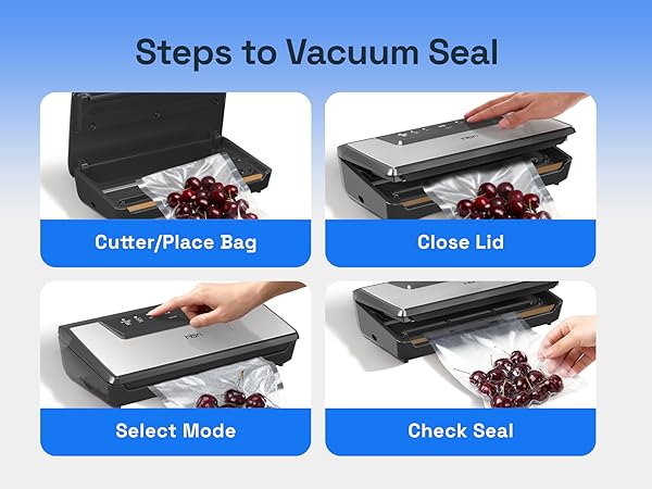 steps to vacuum seal
