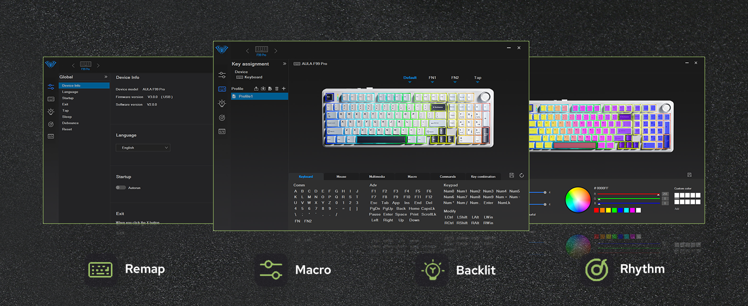 F99 PRO wireless gaming keyboard