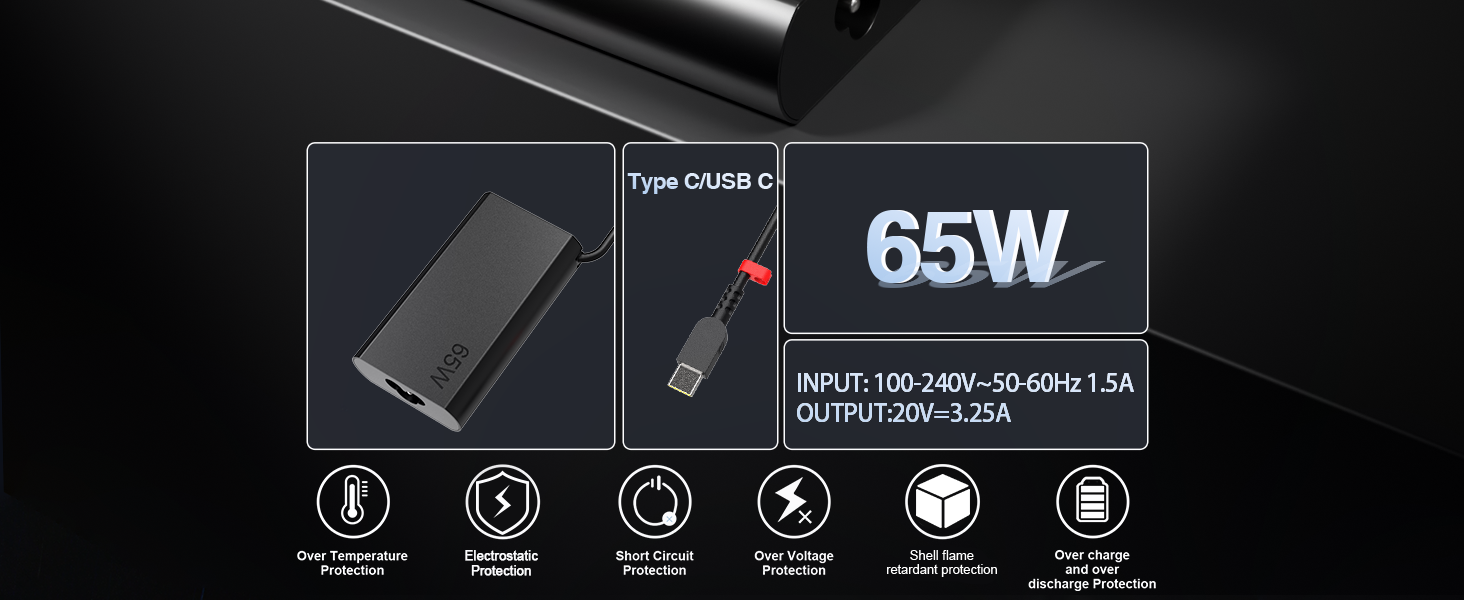 lenovo 65w usb c charger