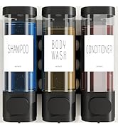 VITVITI Shampoo and Conditioner Dispenser for Shower Wall, Shower Soap Dispenser 3 Chamber No Dri...