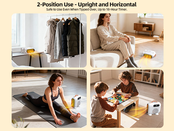 Upright and Horizontal space heater
