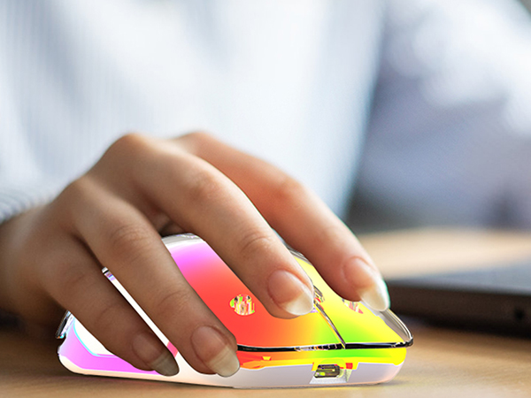 LED wireless mouse pink