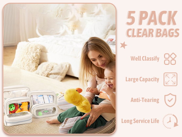 Diaper Bag Organizer Pouch Set