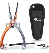 Hathever Fishing Pliers Hook Remover, Saltwater Split Ring Pliers with Safety Lock, Fishing Gear ...