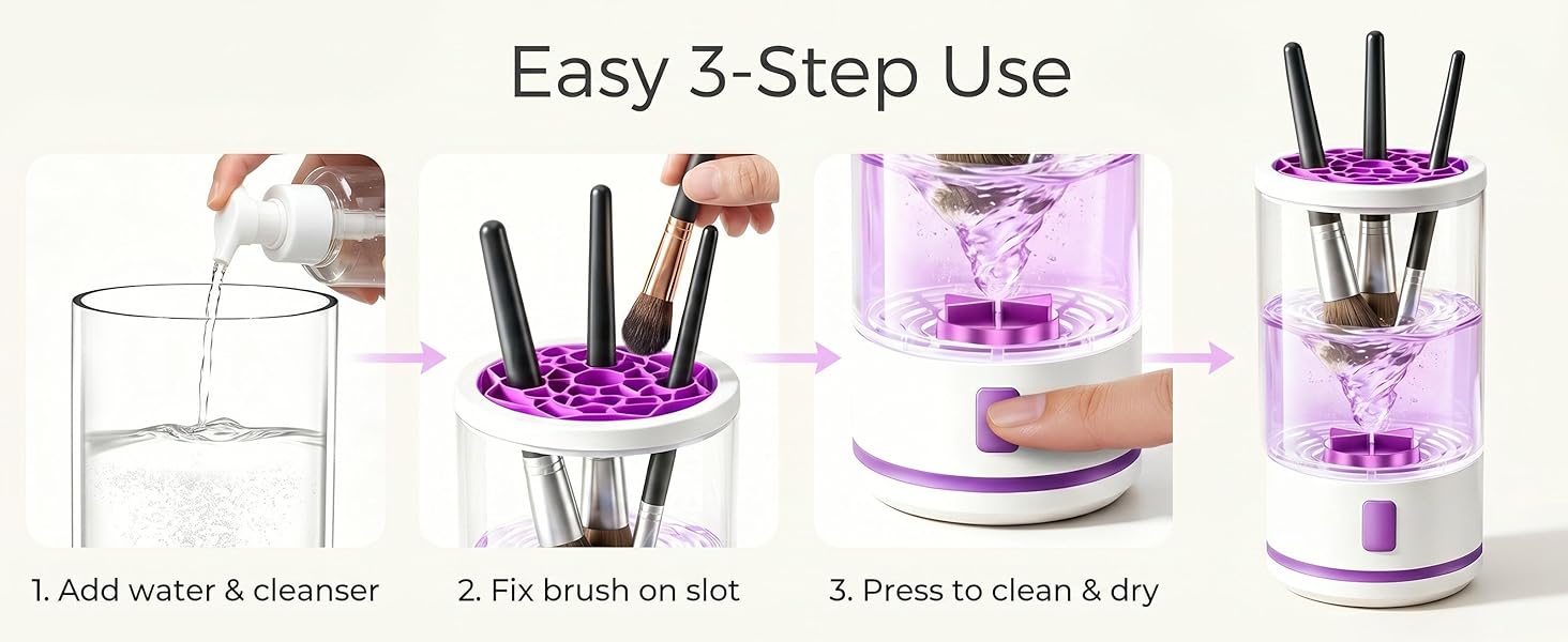 Electric Makeup Brush Cleaner Machine