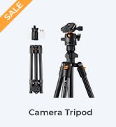 K&amp;F Concept 64 inch/163cm Camera Tripod,Lightweight Travel Outdoor DSLR Tripods with 360 Degree B...
