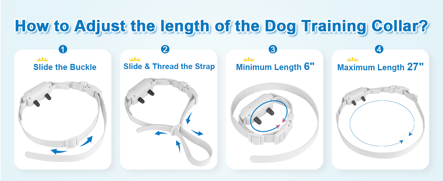 How to adjust the collar strap