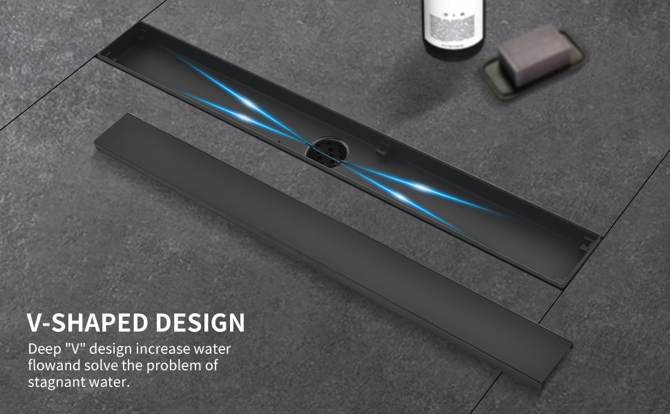 Black Shower Drain