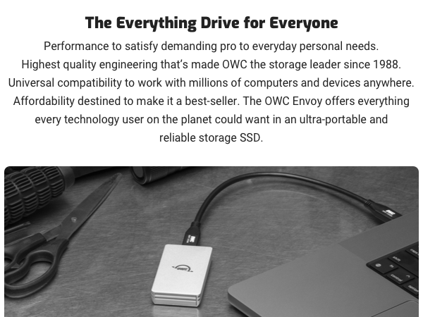 BUS POWERED EXTRENAL STORAGE BACKUP SSD HARD DRIVE MAC PC USB-C USB4 THUNDERBOLT PORTABLE RUGGED 