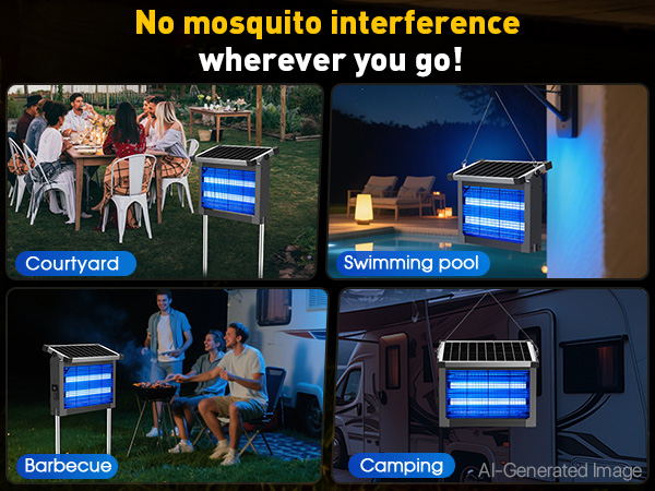outdoor bug zapper solar powered
