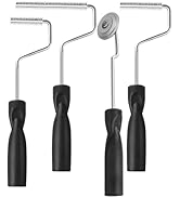 Fiberglass Roller Tools Kit, 4Pcs Bubble Paddle Tool Fiberglass Resin Laminating Roller Set for T...