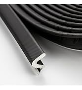 Weather Stripping Door Seal Strip - Soundproof Q-Shaped Foam for Exterior Door Frame, Large Gap S...