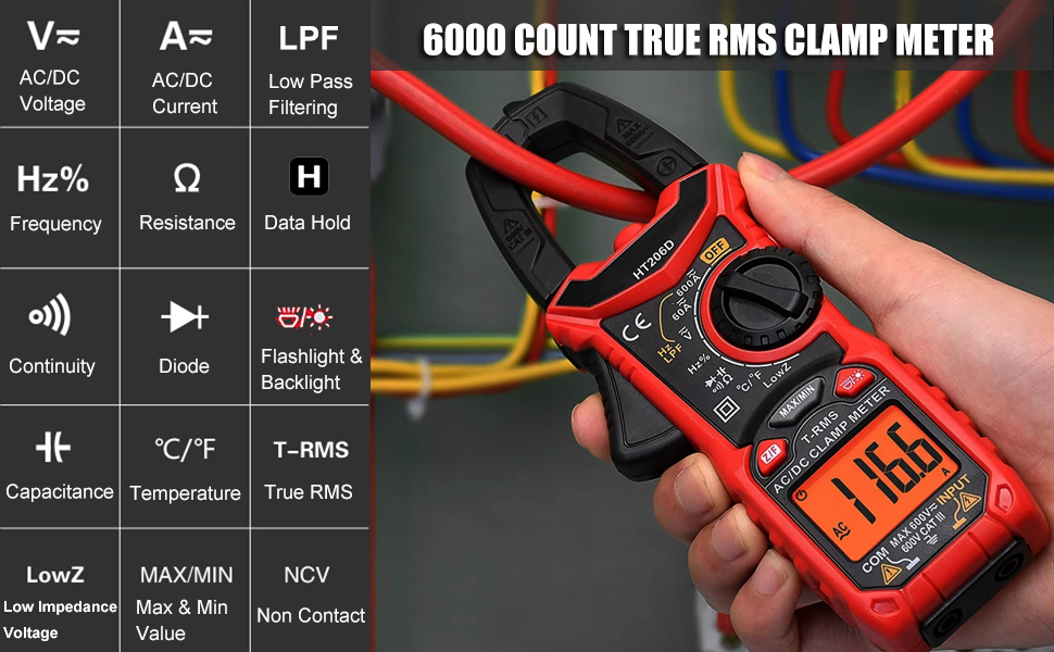 HT206D clamp meter