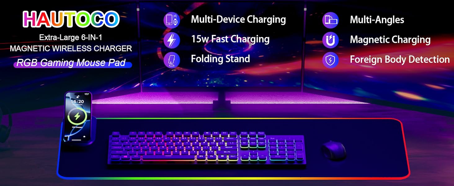 Wireless Charging Mouse Pad