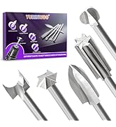 Wood Carving Drill Bit Set Compatible with Dremel Rotary Tools, Different Shapes of Engraving Bit...
