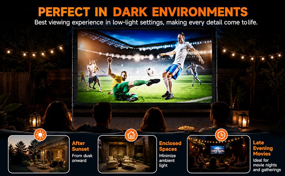 outdoor projector screen with stand