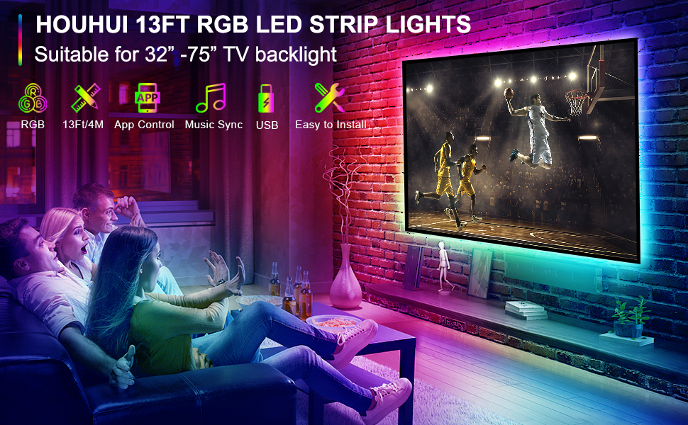 rgb led strip lights for tv led backlight