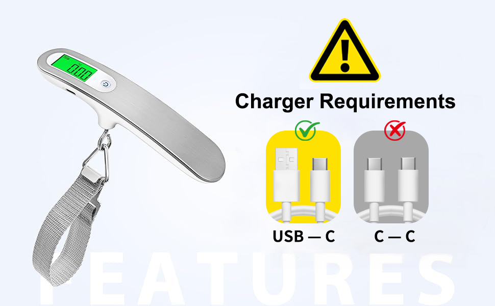 rechargeable luggage scale