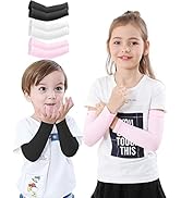 Newbyinn Arm Sleeves for Kids Child Toddlers, Age 1-7, UV Sun Protection, Cooling Sleeves to Cove...