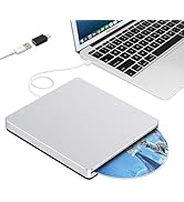 Guamar External CD Drive for Mac: USB 3.0 Superdrive for Apple MacBook - Slim &amp; Portable Slot-in ...