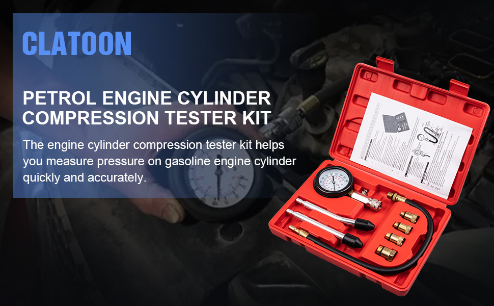 Engine Cylinder Compression Tester Kit