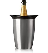 Vacu Vin Insulated Stainless Steel Active Cooler Champagne Elegant – Ideal Fit for All Standard B...