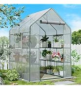 SPECILITE 56×56×78Inch Walk-in Greenhouse, Heavy Duty Small Plant House with Thicken PE Cover and...
