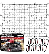 Cargo Net for Pickup Truck Bed (4' x 6' Stretches to 8' x 12') Heavy Duty Pickup Truck Bed Access...