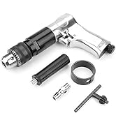 Air Drill 1/2,Pneumatic Air Drill, 900rpm CW/CCW Handle Type Reversible Variable Speed Drilling T...