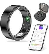 Thin Smart Ring for Fitness &amp; Health Tracking -Pedometer,Sleep/Heart Rate/Blood Oxygen Monitor, G...