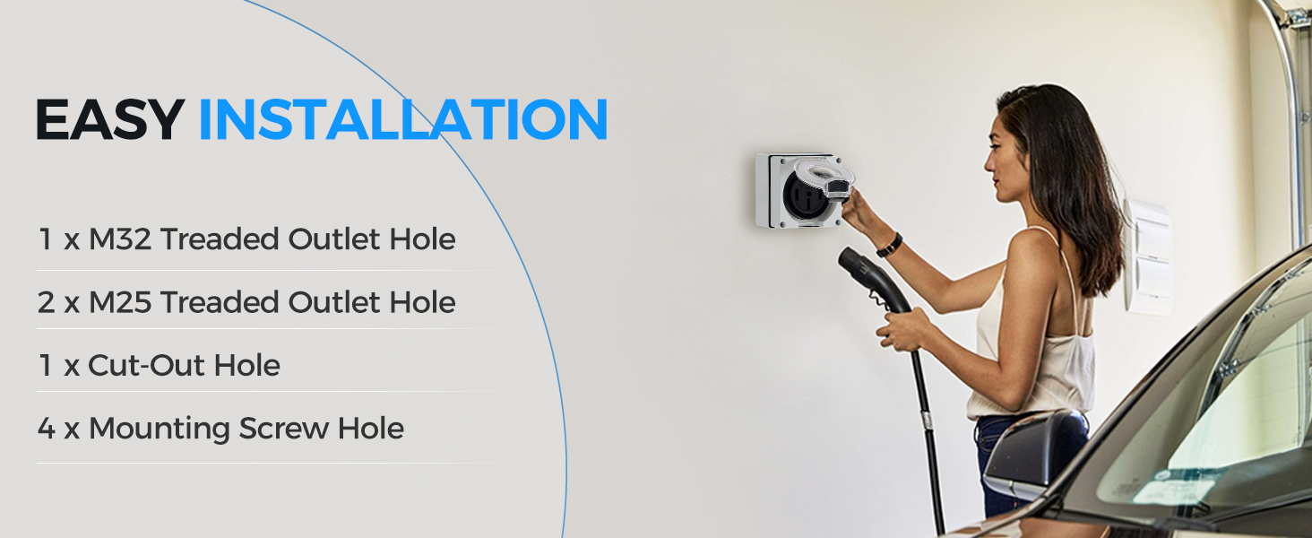 50 Amp RV Power Outlet Box