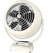 Vornado VFAN Vintage Air Circulator Fan, Vintage White, Small