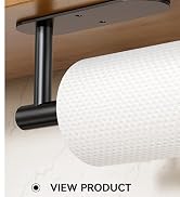 Auxmir Paper Towel Holder Under Cabinet, Self Adheisve Paper Towel Bar for Kitchen, Stainless Ste...