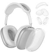 Case Cover for AirPods Max Headphones, Clear Silicone Ear Pad Case Cover/Ear Cups Cover/Headband ...