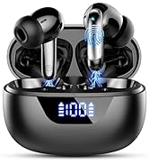 Wireless Earbuds, Bluetooth 5.3 Headphones Bass Stereo, 48Hours Playtime, 4 ENC Mic Clear Calls, ...