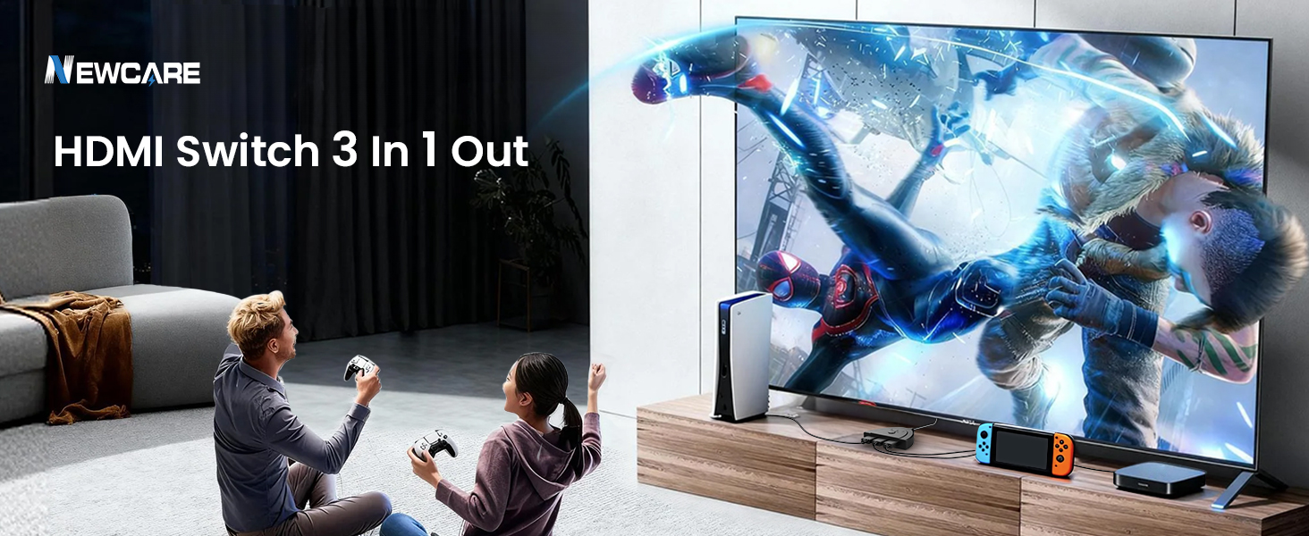 HDMI Switch 3 In 1 Out