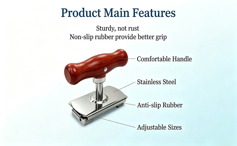 stainless steel jar opener