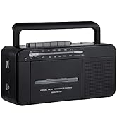 SEMIER Boombox MP3 Conversion Cassette Tape Player Recorder AM FM Radio, Cassette to MP3 Digital ...
