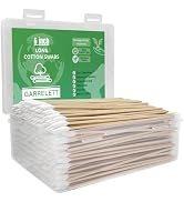 GARRELETT 6 Inch Long Cotton Swabs, Pointed/Round Tips for Detail Cleaning, Gun Cleaning Supplies...