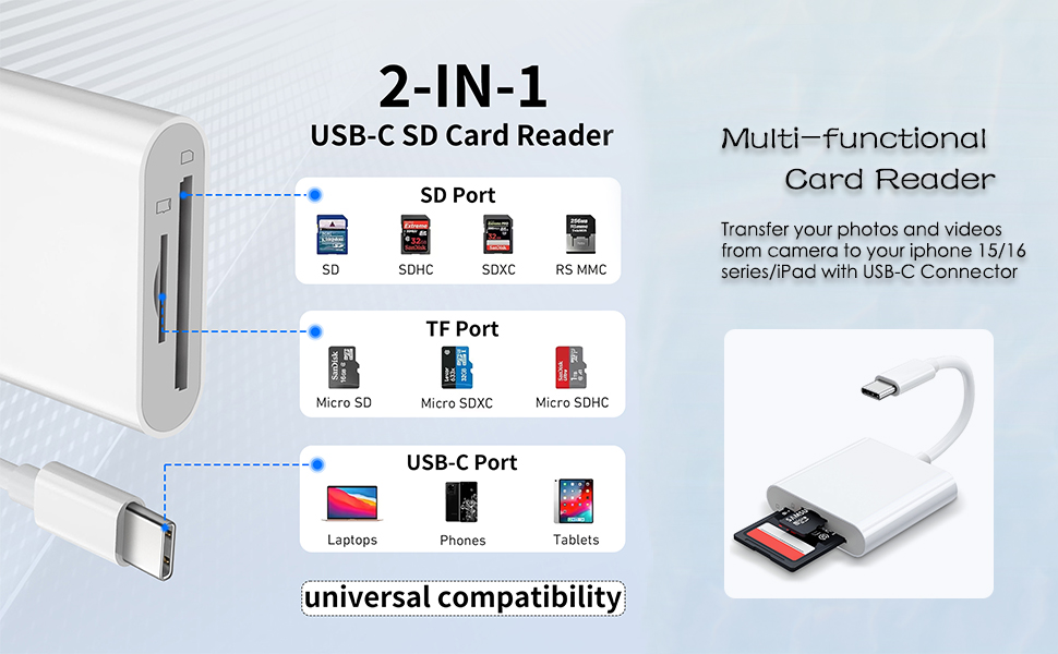USB C SD Card Reader