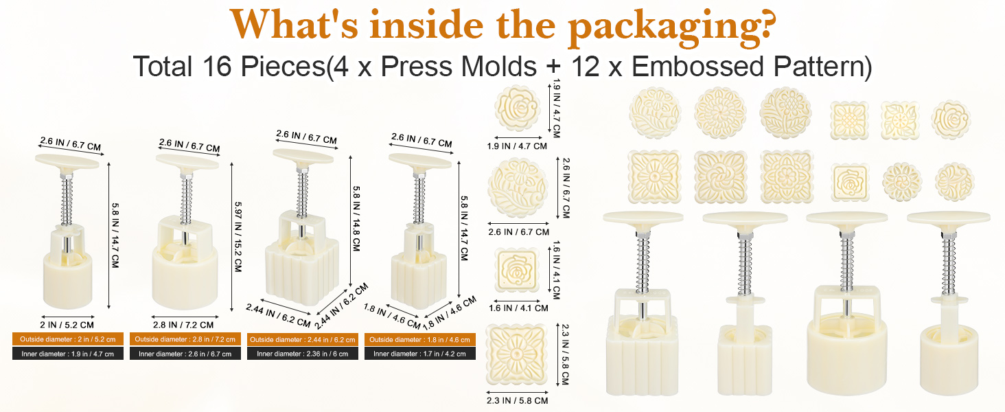 Hand Press Moon Cake Mold