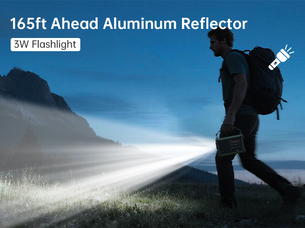 radio with flashlight