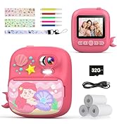 TIATUA Kids Camera Instant Print, Camera for Kids with Printing Photo Paper, Christmas &amp; Birthday...
